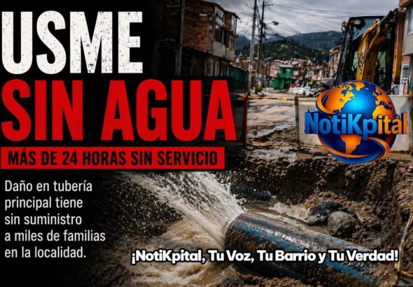Noticia de usme sin agua