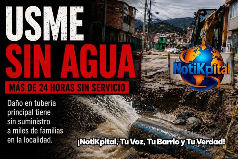 Noticia de usme sin agua