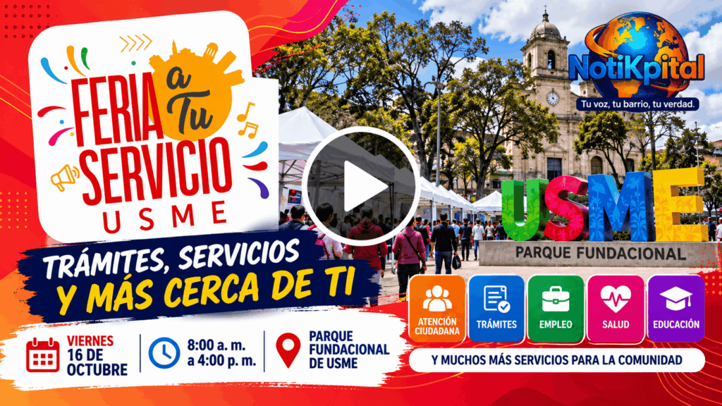 Feria A Tu Servicio llega a Usme con trámites, orientación y atención de entidades en un solo lugar.